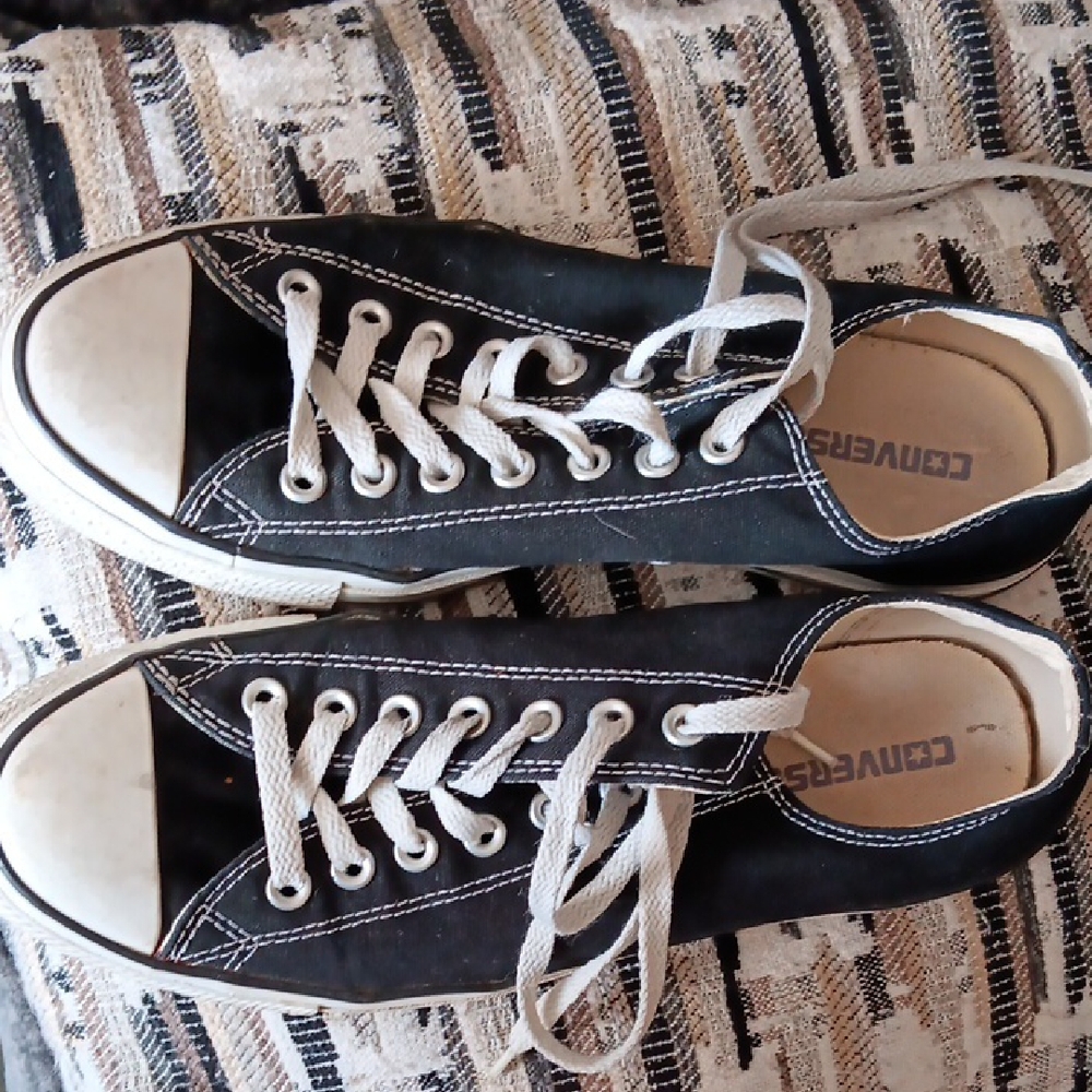 Converse Black and White Canvas Shoes